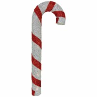 Northlight 31  Pre-lit Red and Silver Striped Candy Cane Christmas Outdoor Decor