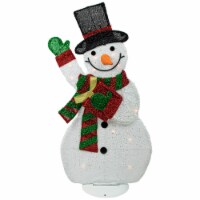 Northlight 32 Lighted Waving Snowman in Striped Scarf Outdoor Christmas Decor