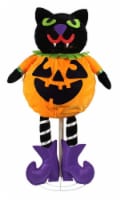Northlight 35 LED Lighted Black Cat Jack-O-Lantern Halloween Decoration