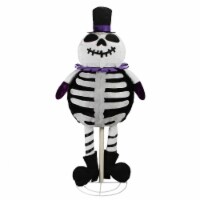 Northlight 39  Black and White LED Lighted Standing Skeleton Ghost Halloween Decor