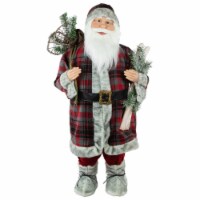 Northlight 36 Alpine Chic Santa Claus with Snowshoes and Skis Christmas Figure