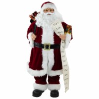 Northlight 36  Santa Claus with Naughty or Nice List Christmas Figure
