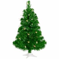 Northlight 2' Pre-Lit Paradise Lime Green Tinsel Pine Artificial Christmas Tree - Clear