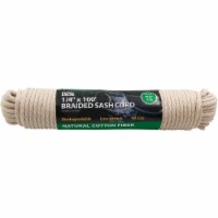 Do it Best 1/4 In. x 100 Ft. White Solid Braided Cotton Sash Cord 218856