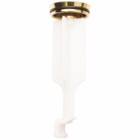Do it 4.09 In. x 1.23 In. Polished Brass Pop-Up Drain Stopper 454753