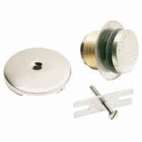 Do it Foot Lok Stop Brushed Nickel Bath Drain Trim Kit 438814