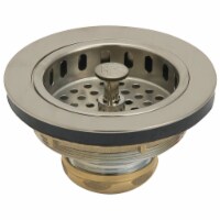 Do it 3-1/2 In. Brushed Nickel Adjustable Post Basket Strainer Assembly 438995