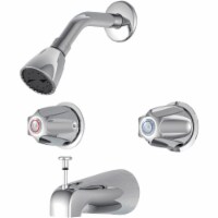 Home Impressions Chrome 2-Handle Metal Knob Tub & Shower Faucet F20K1400CP-JPA3