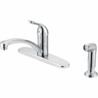 Home Impressions 1-Handle Lever Kitchen Faucet with Side Spray, Chrome