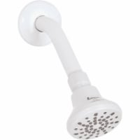 Home Impressions 1-Spray 1.8 GPM Fixed Shower Head, White 721801WH