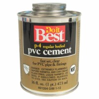 Do it Best 16 Oz. Regular Bodied Clear PVC Cement 018129-12