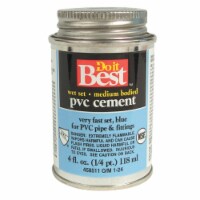 Do it Best 4 Oz. Medium Bodied Blue PVC Cement 018404-24
