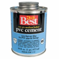 Do it Best 16 Oz. Medium Bodied Blue PVC Cement 018423-12