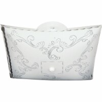 Home Impressions 12 In. White Incandescent Flush Mount Ceiling Light Fixture
