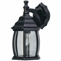 Home Impressions Black Incandescent Type A Outdoor Wall Light Fixture IOL12BK