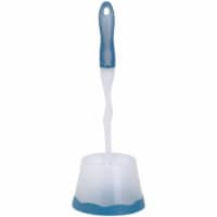 21 In. Polypropylene Bristle Toilet Bowl Brush Set With Caddy 616211