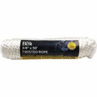 Do it Best 3/8 In. x 50 Ft. White Twisted Nylon Packaged Rope 729297