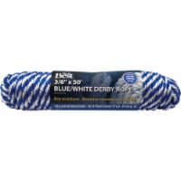 Do it Best 3/8 In. x 50 Ft. Blue & White Derby Polypropylene Packaged Rope