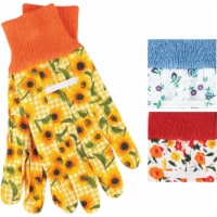 Best Garden Women's 1 Size Fits All Canvas Garden Glove with Knit Cuff 726052