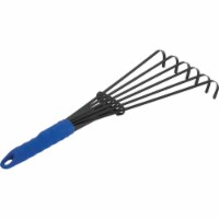 Best Garden 7 In. Steel Fan Hand Whisk Garden Rake (6-Tine) GT-805R