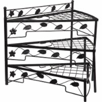 Best Garden Black Steel 17 In. H. Adjustable Plant Stand FF1318