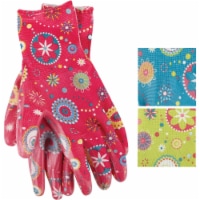Best Garden Accent Women's 1 Size Fits All Nitrile Coated Garden Glove FL6802