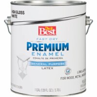 Do it Best Fast Dry Acrylic Latex Gloss Premium Enamel, White, 1 Gal. 203760D