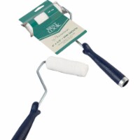 Best Look Premium 4 In. x 3/8 In. Woven Fabric Paint Roller Cover & Frame 790818