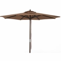 Outdoor Expressions 7.5' Brn Market Umbrella TJWU-003A-230-BRN