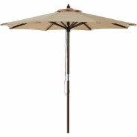 Outdoor Expressions 9' Brn Mrkt Umbrella TJWU-003A-270-TAN