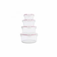 Tribest GLC04SN Glaslife Air-Tight Glass Storage Containers- Round Set