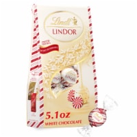 Lindt LINDOR Peppermint White Chocolate Christmas Candy Truffles Bag Perspective: Main