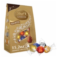 Lindt LINDOR Assorted Chocolate Candy Truffles Bag Perspective: Main