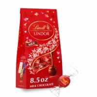 Lindt LINDOR Valentine's Day Milk Chocolate Candy Truffles Bag Perspective: Main