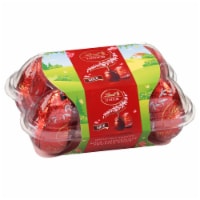 Lindt LINDOR Easter Milk Chocolate Candy Truffle Eggs Carton Perspective: Main