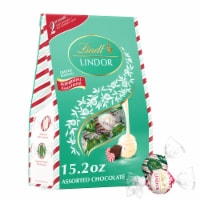 Lindt LINDOR Assorted Peppermint Chocolate Truffles Holiday Candy Bag
