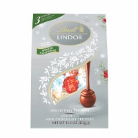 Lindt Holiday LINDOR Winter Assorted Milk Chocolate Truffles Perspective: Main