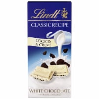Lindt CLASSIC RECIPE Cookies and Creme White Chocolate Candy Bar
