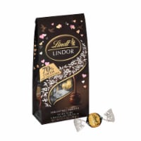 Lindt LINDOR Valentine's 70% Extra Dark Chocolate Candy Truffles Bag Perspective: Main
