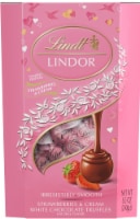 Lindt Lindor Strawberries & Cream White Chocolate Truffles Perspective: Main