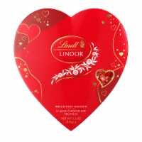 Lindt LINDOR Valentine's Day Milk Chocolate Candy Truffles Heart Gift Box Perspective: Main