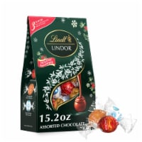 Lindt LINDOR  Assorted Chocolate Truffles Holiday Candy Bag