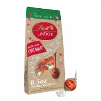 Lindt LINDOR Valentine's Day Non-Dairy Oatmilk Chocolate Candy Truffles Bag Perspective: Main