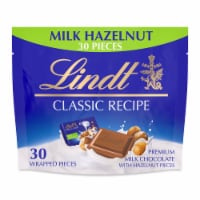 Lindt CLASSIC RECIPE Hazelnut Milk Chocolate Candy Pouch Perspective: Main