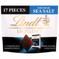 Lindt EXCELLENCE A Touch of Sea Salt Dark Milk Chocolate Candy Pouch Perspective: Main
