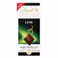 Lindt Excellence Lime Dark Chocolate Bar Perspective: Main
