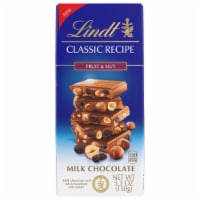 Lindt Classic Recipe Fruit & Nut Whole Hazelnut Milk Chocolate Candy Bar Perspective: Main