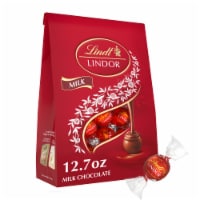 Lindt LINDOR Milk Chocolate Candy Truffles Bag