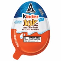 Kinder Joy Treat + Toy Sweet Cream Topped with Cocoa Wafer Bites Candy