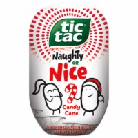 TIC TAC Naughty or Nice Candy Cane Flavored Hard Mints Perspective: Main